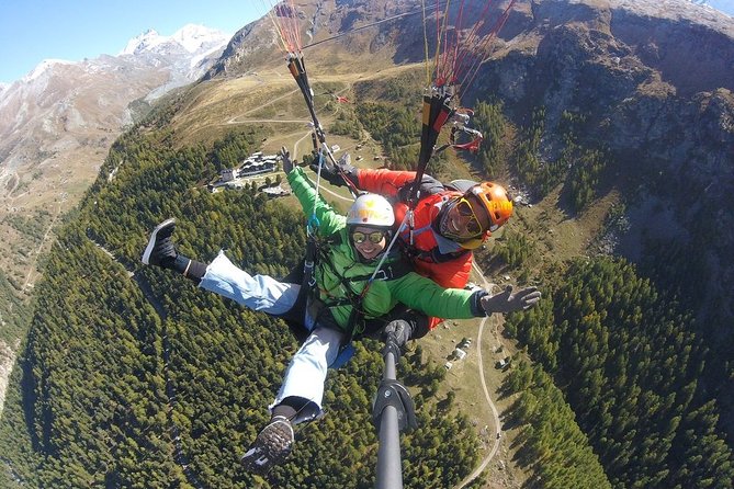 FLYMATTERHORN VIP Paragliding from Zermatt, With Matterhorn View - Landing, timing, and the return to Zermatt