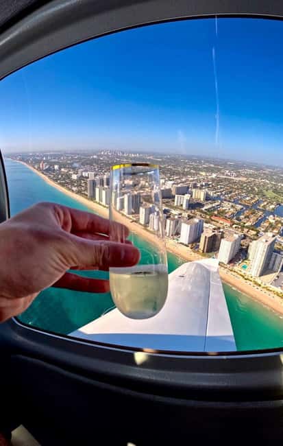 Fort Lauderdale & Miami: Private Luxury Airplane Tour - Champagne, birthdays, and sunset timing