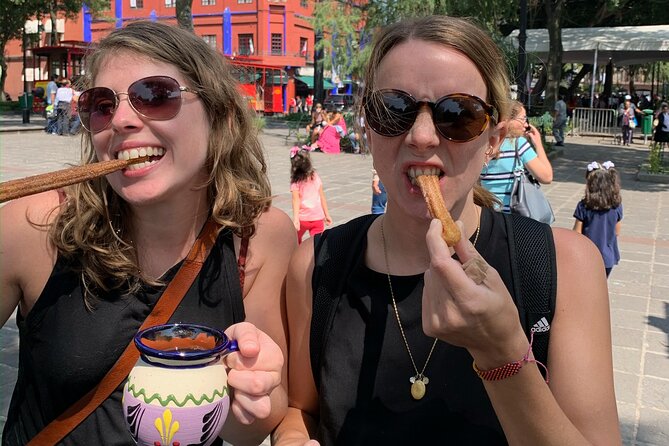 Frida Kahlo VIP [Museum Tickets Included] Walk, Markets & Churros - Plaza de la Conchita sets the mood
