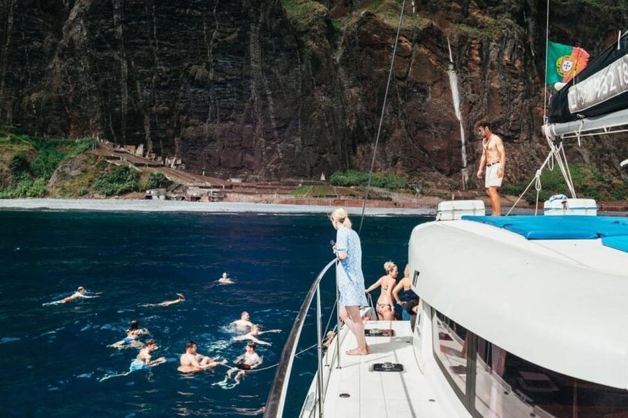 From Funchal: Cabo Girao Sunset Cruise on Luxury Catamaran - Cabo Girão Seen from Below