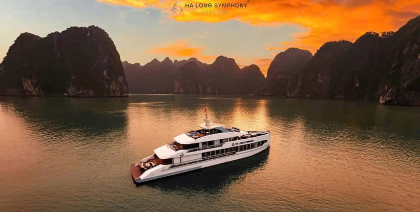 From Ha Long: Luxury Symphony Day Cruise with 2 Jacuzzi Pool - Sung Sot Cave from 11:45 to 12:45