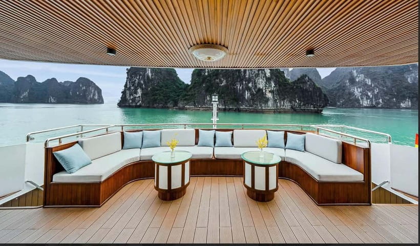 From Ha Long: Luxury Symphony Day Cruise with 2 Jacuzzi Pool - Luon Cave between 13:45 and 14:30