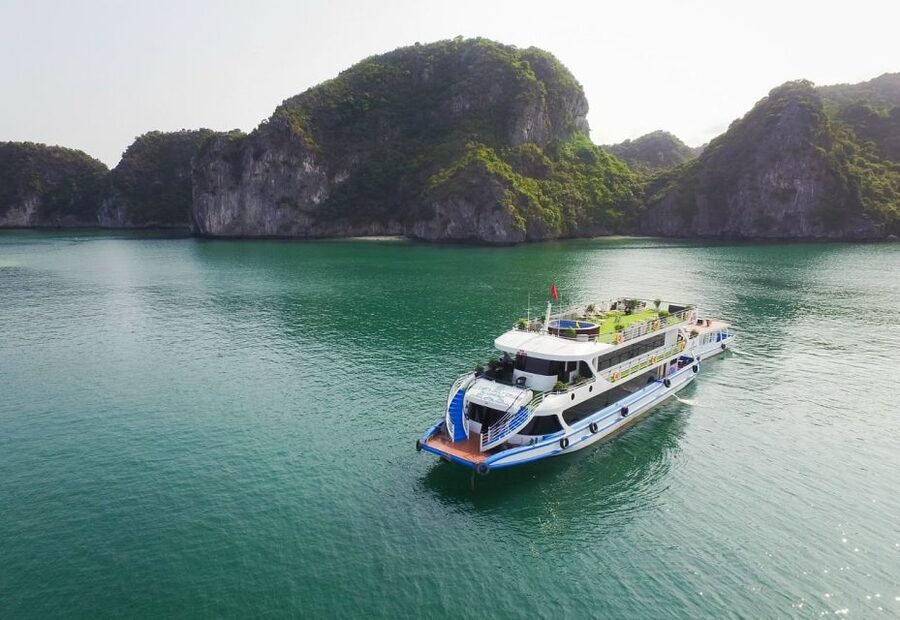 From Hanoi: Ha Long Bay Luxury Cruise Day Tour with Jacuzzi - Sunset coffee and jacuzzi time on the return