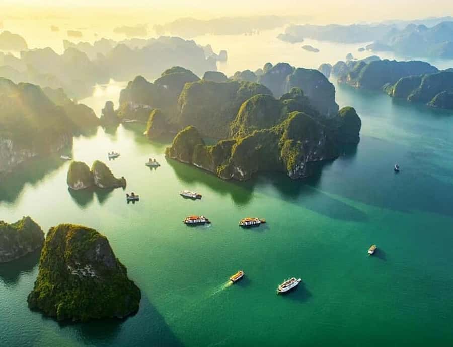 From Hanoi: Ha Long Bay Luxury Day Cruise with Food & Kayak - Lunch among Ha Long Bay’s limestone towers