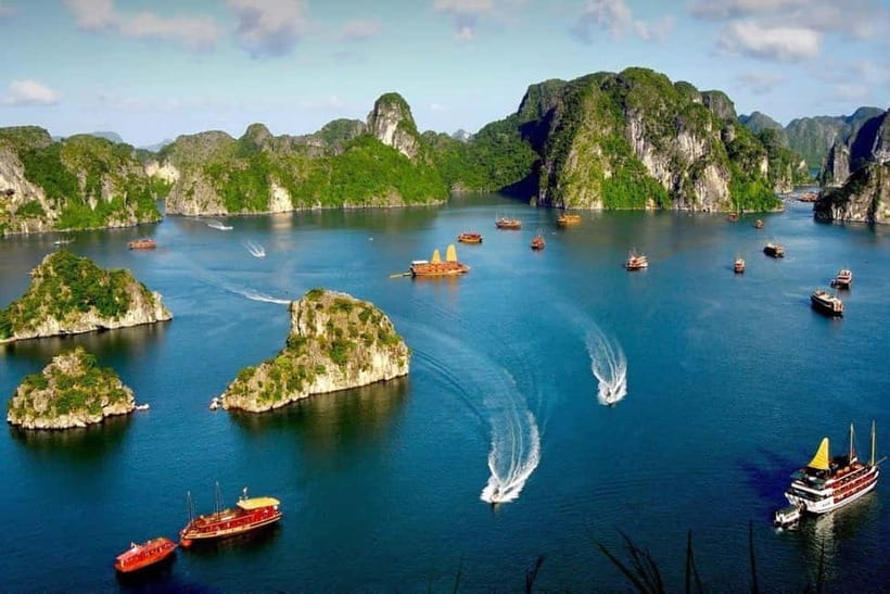From Hanoi: Halong bay Luxury tour on 5 star cruise - Sung Sot Cave and its dramatic formations