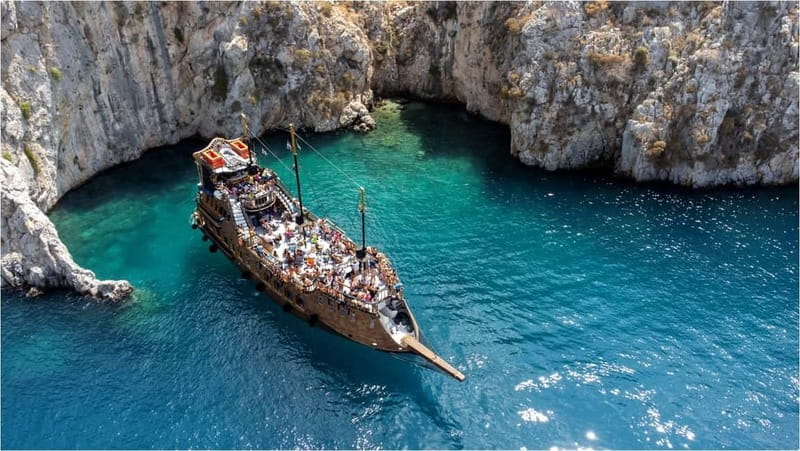 From Kos:A full day cruise in the newest luxury vessel! - Vathy Port and the Rina side of Kalymnos