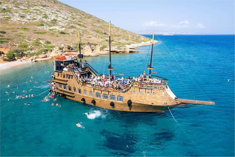 From Kos:A full day cruise in the newest luxury vessel! - Leaving Kos and heading toward Pserimos