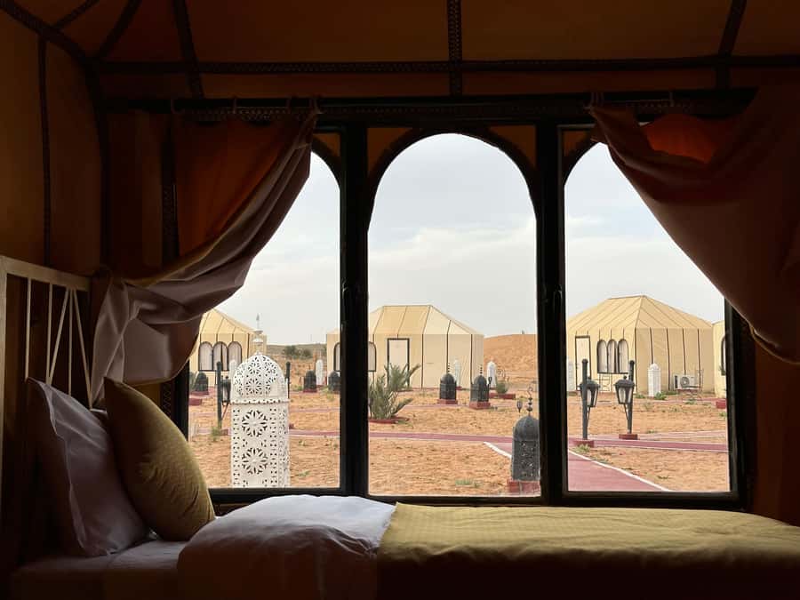 From Marrakech: 3-Day Desert with luxury camp, camel & meals - Erg Chebbi by camel at sunset