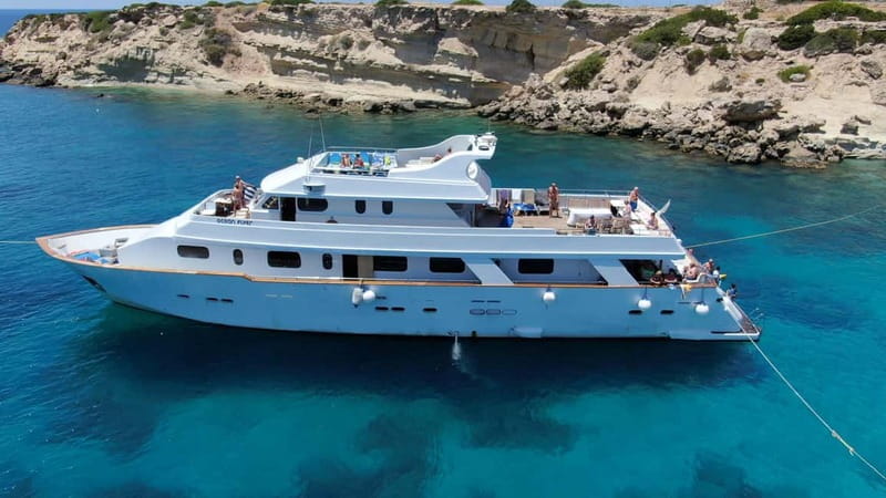 From Pafos: Ocean Flyer VIP Cruise - Adults Only - The western coast is the real star