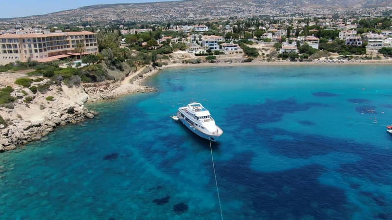 From Pafos: Ocean Flyer VIP Cruise - Adults Only - Two swim stops make the five hours feel active