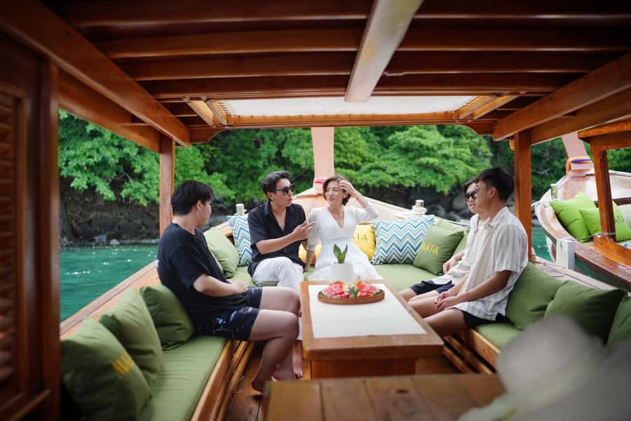 From Phuket : Private Luxury Long Boat to Khai Islands - Food, drinks, and what you pay for