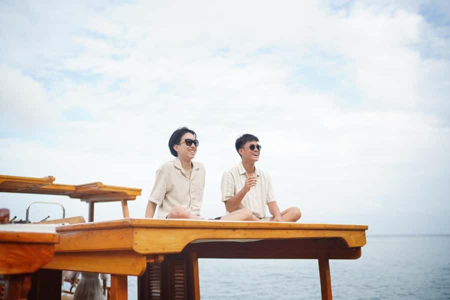 From Phuket : Private Luxury Long Boat to Khai Islands - A realistic look at comfort and crowds