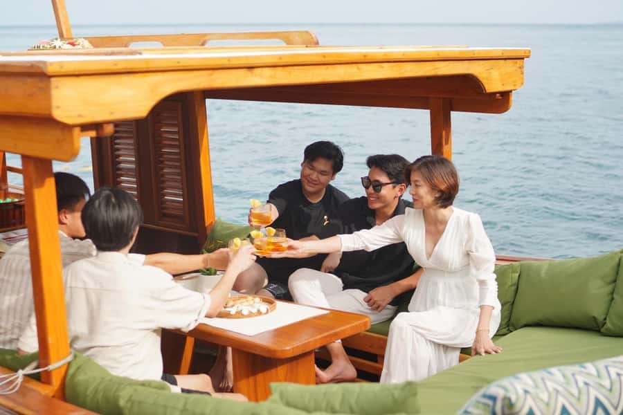 From Phuket : Private Luxury Long Boat to Khai Islands - Who will get the most from this outing?