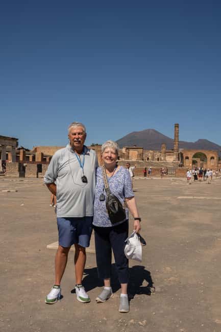 From Rome: Luxury Van Day Trip to Pompeii & Sorrento Lunch - Scenic breaks, limoncello, and the ride home