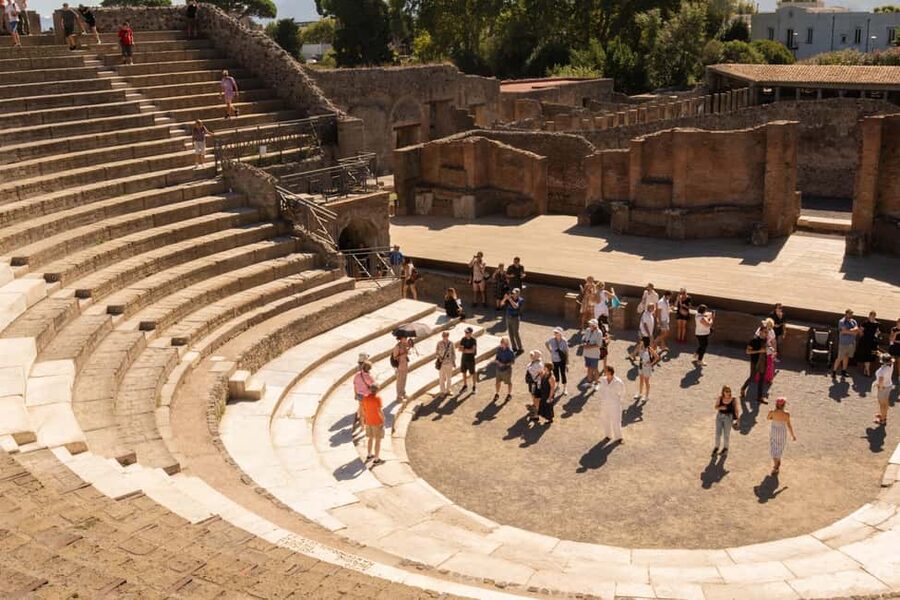 From Rome: Luxury Van Day Trip to Pompeii & Sorrento Lunch - What the $93 price really covers