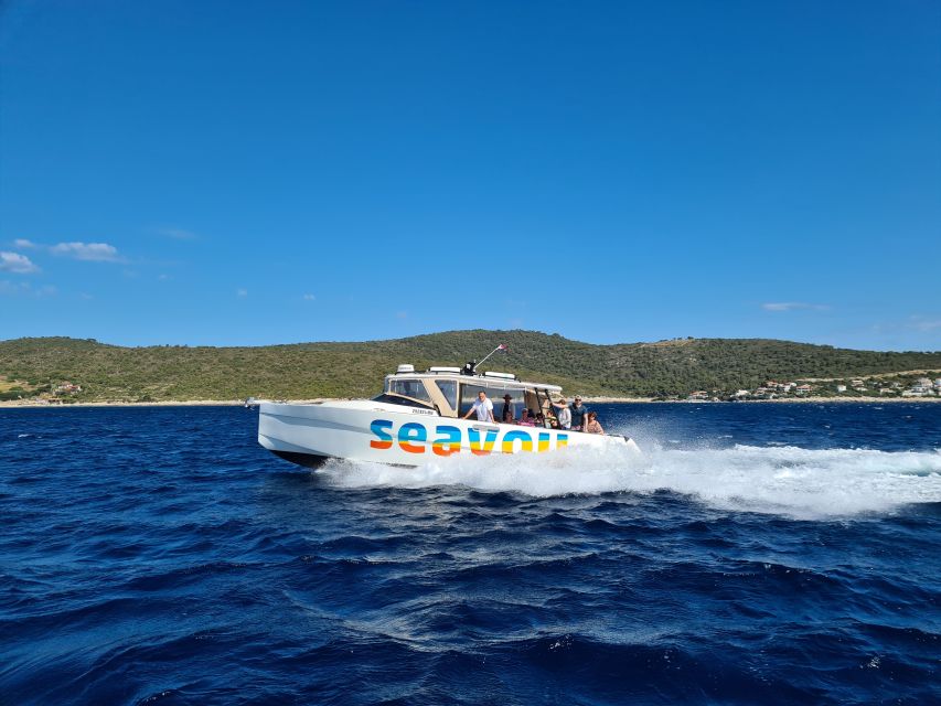From Split: Luxury Cabin Boat Tour to The Blue Cave and Hvar - Passing Stiniva Cove by boat