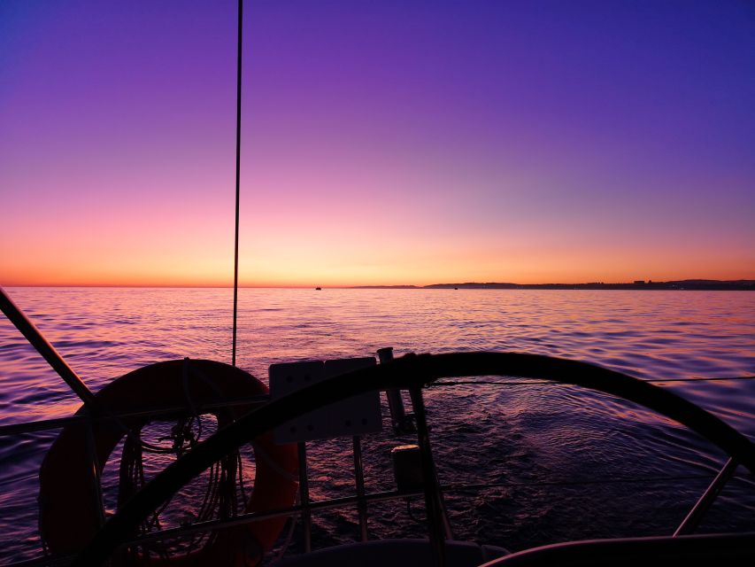 From Vilamoura: Sunset Tour on a Luxury Sailing Yacht - Falésia Beach from the sea
