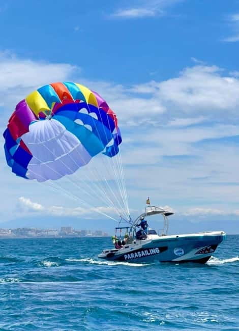 Fuengirola: Best luxury parasailing in Fuengirola - Taking off and reaching 250 meters