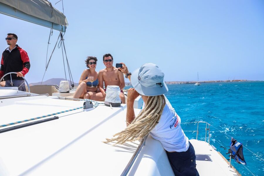 Fuerteventura: Private Luxury Catamaran to Lobo Island - The lighthouse and El Puertito