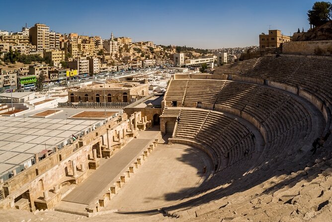 Full Day Amman Private Luxury City Tour - Roman Theatre at the foot of Mount Jufa