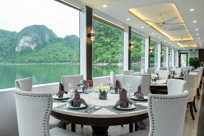 Full day Halong Bay Luxury Cruise - buffet lunch, kayak, swim. - Titop Island Beach and the 500-Step View
