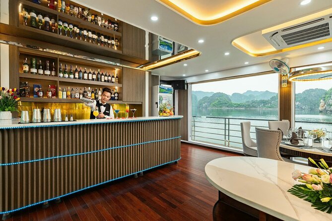 Full day Halong Bay Luxury Cruise - buffet lunch, kayak, swim. - Kayaking Through the Luon Cave Area