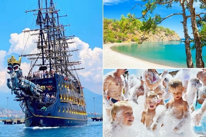 GONSTER : Luxury Pirate Boat Trip Lunch & Soft Drinks & Transfer - Phaselis Bay: your first long swim stop