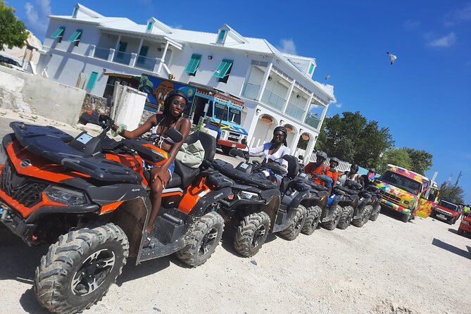 GRAND TURK: Luxury ATV Adventure Tour - Meeting near Cockburn Town and getting started