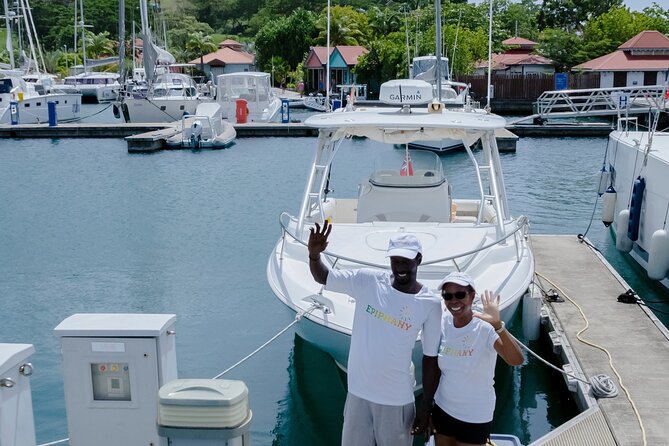 Grenada Luxury Private Boat Cruises - Meeting the Crew at Port Louis Marina