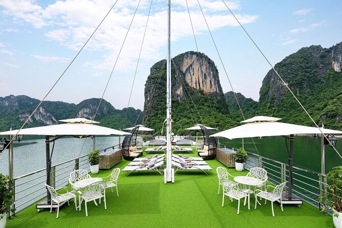 Ha Long Bay Luxury Day Cruise with Buffet Lunch, Caves & Kayaking - Cruising among Ha Long Bay’s limestone islands
