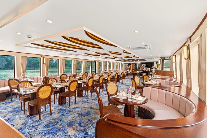 Ha Long Symphony Cruise Luxury Day Tour from Harbor with Pick up - Food, service, and the human side of the cruise