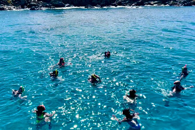 Half Day Luxury Catamaran Turtle Snorkel And Beach - Riding along St. Thomas’s southern coast