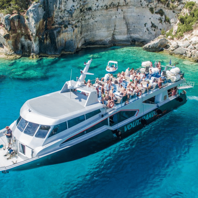 Half-day VIP Cruise: Shipwreck & Blue Caves - The Blue Caves in bright water