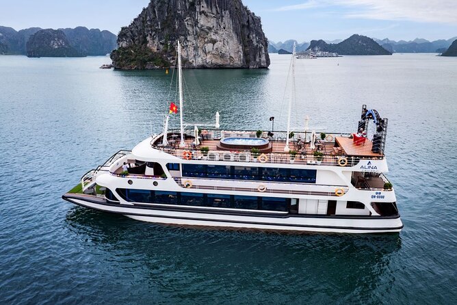 Halong and Bai Tu Long Luxury Day Escape - Titov Island adds beach time and a big view
