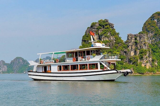 Halong Bay Cruise Luxury Full Day Tours - Caves, islands, and the day’s main sightseeing