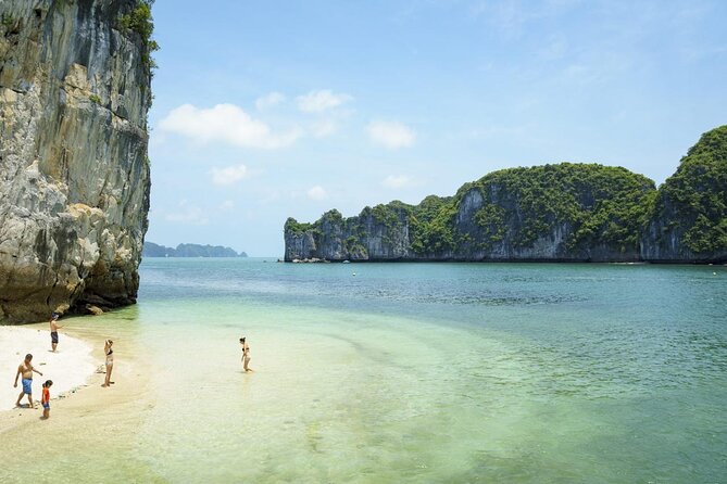 Halong Bay Cruise One Day Luxury Cruises - Boarding the luxury day ship at 12:15