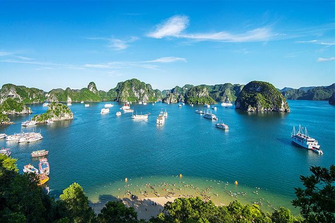 Halong Bay Full Day with Kayaking, Hiking viewpoint, Cave - Deluxe To Luxury - Titop Island and the 420-step viewpoint
