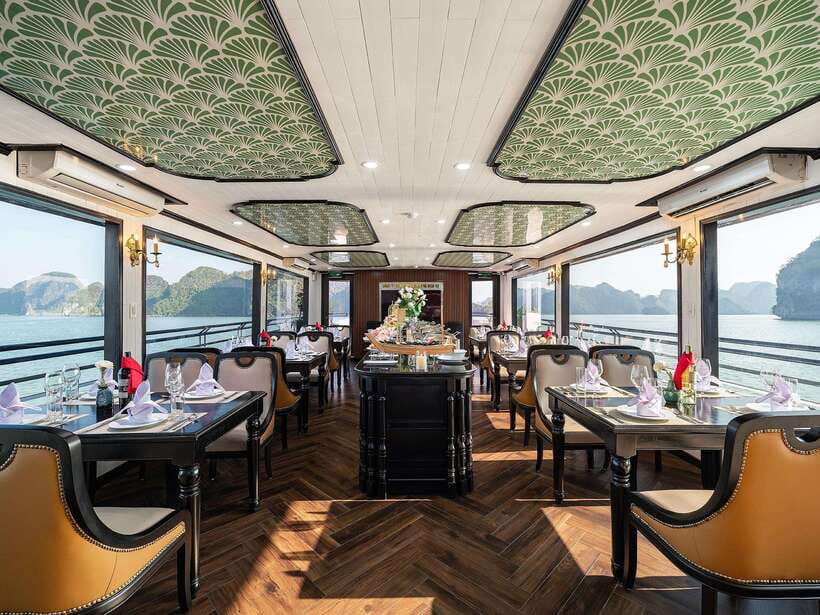 Halong Bay: Luxury Day Cruise with Buffet, Kayak, Swim - Surprising Cave is dramatic, crowded, and worth seeing