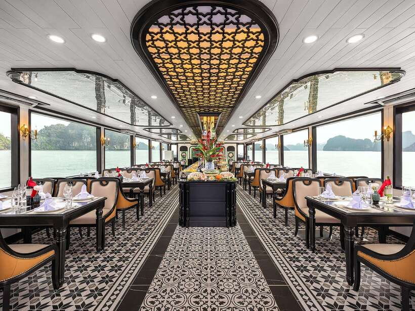 Halong Bay: Luxury Day Cruise with Buffet, Kayak, Swim - The sunset party is more fun than fancy