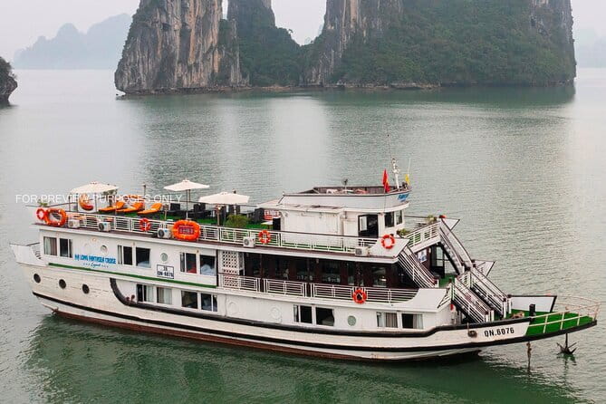 HALONG BAY LUXURY IRIS CRUISE DAY TRIP-BEST SELLER: Kayak, Music - Ti Top Island for swimming or the view
