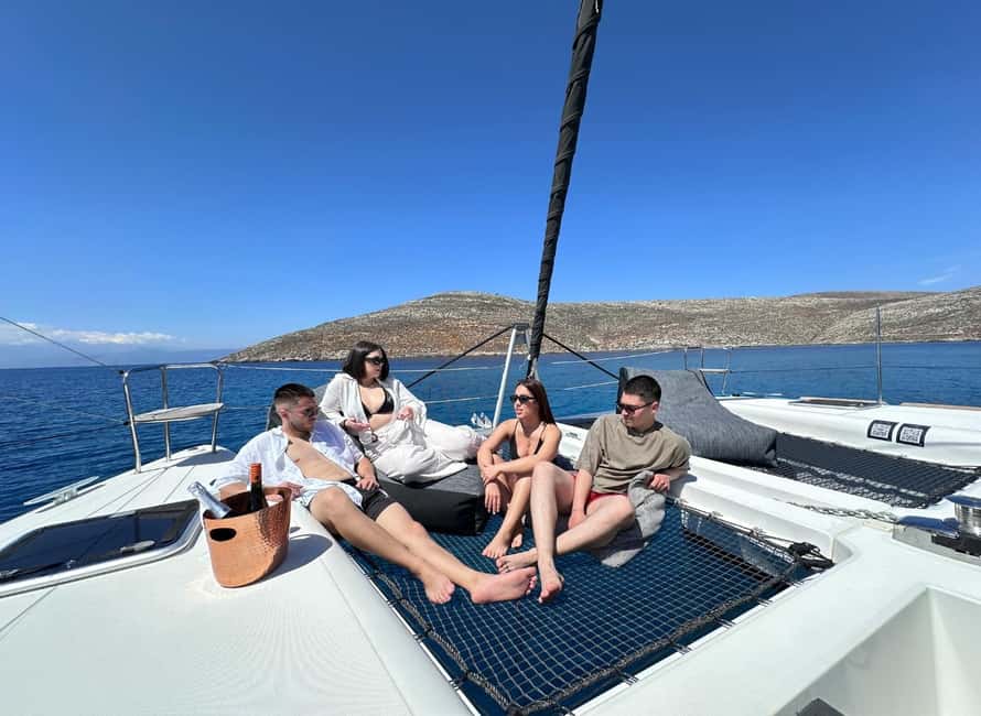 Heraklion Luxury Sailing Catamaran Dia Island | Gourmet Menu - A Catamaran Built for Relaxing