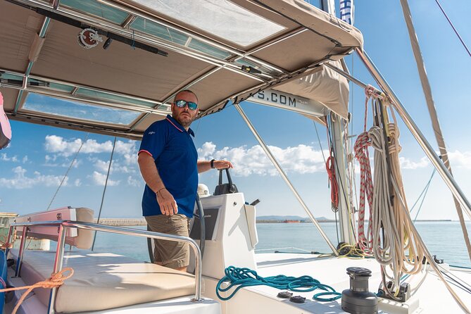 Hersonissos: Luxury Sunset Catamaran Cruise Sushi & Open Bar - Watching the Cretan sunset from the deck