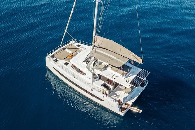 Hersonissos: Luxury Sunset Catamaran Cruise Sushi & Open Bar - The route to Agios Georgios Sarantaris