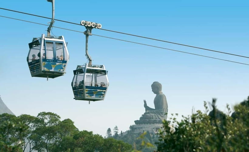 Hong Kong: Lantau VIP Priority Cable Car, Big Buddha & Tai O - Riding the Ngong Ping 360 Cable Car