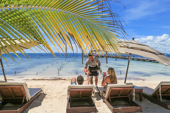 Isla Mujeres luxury catamaran with premium open bar and lunch - What the $125.10 price covers