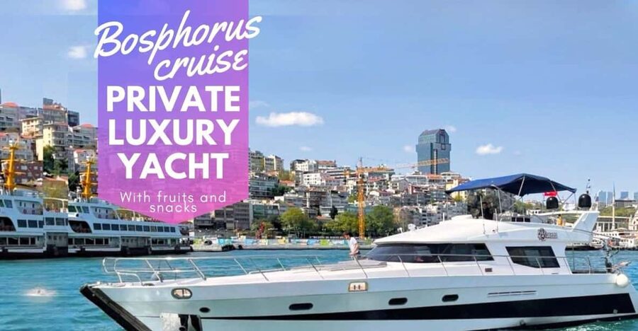 Istanbul: Private Bosphorus Cruise on Luxury Yacht - Dolmabahce Palace and Ciragan Palace from the water