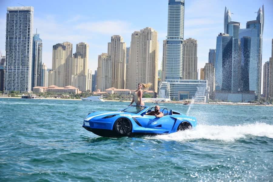 Jet Car Thrill Ride: Speed, Luxury & Adrenaline - From Dubai Harbour to WATERLINK at Dock Master 1 AH-22