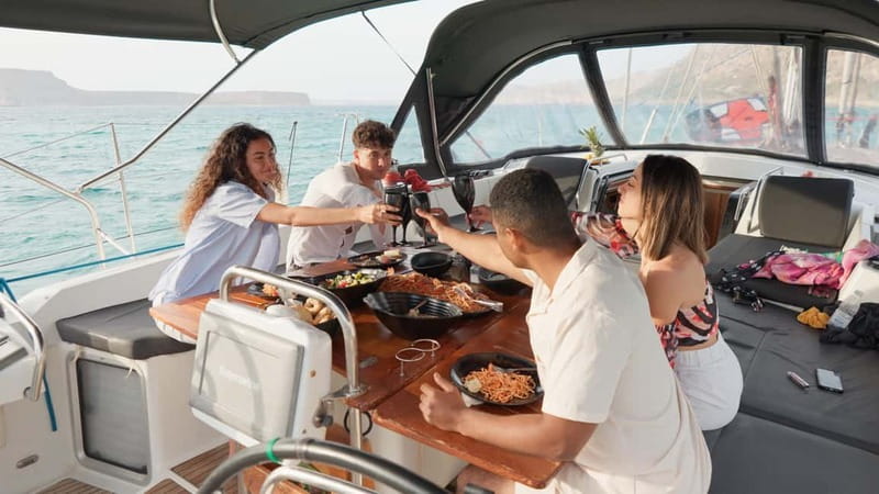 Kissamos: Balos & Gramvousa Luxury Catamaran Cruise - Setting out from Kissamos Port