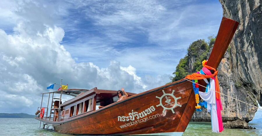 Krabi 4 island by luxury vintage boat sunrise / sunset - Why the vintage boat changes the day