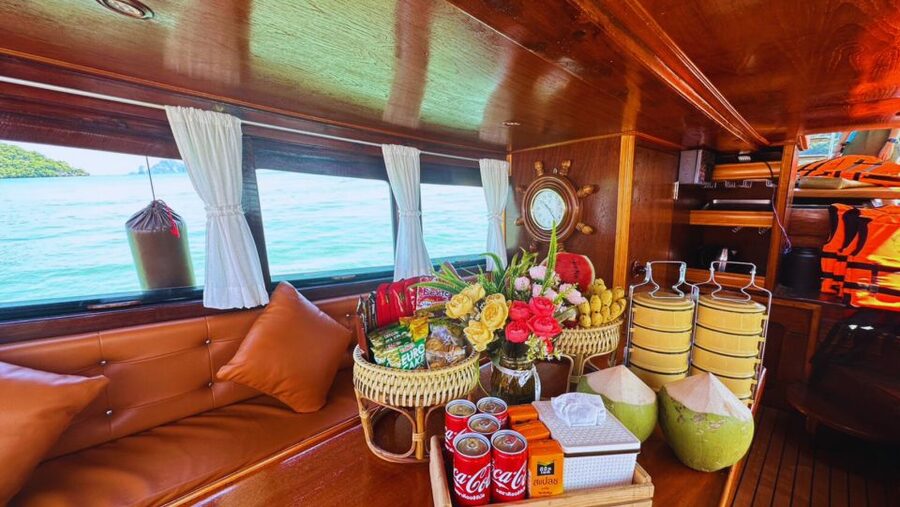 Krabi 4 island by luxury vintage boat sunrise / sunset - Ko Poda, the classic Krabi beach stop